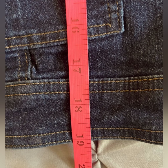 EUC Rachel Zoe Women's 2-piece Dark Wash Stretch Denim Jacket and Pants - Picture 8 of 11